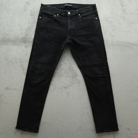 Calvin Klein Jeans Men's 36x32 Black Slim Straight Flex Denim Pants Fading - Picture 1 of 16